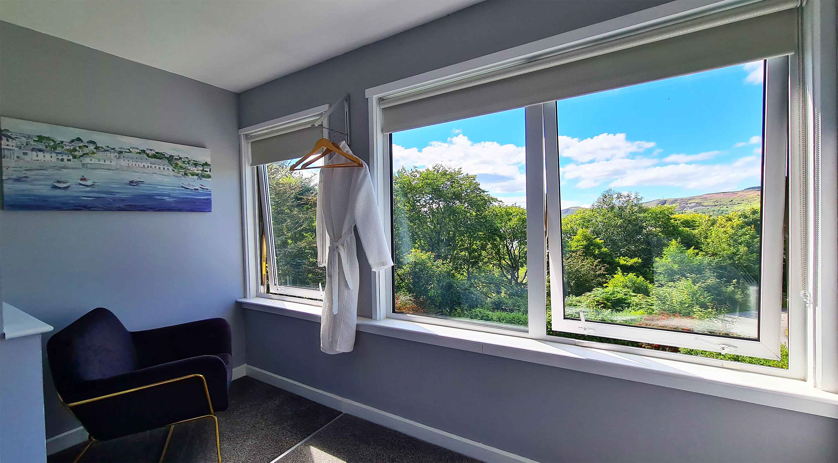 Modern bathroom at our Uig Bed and Breakfast