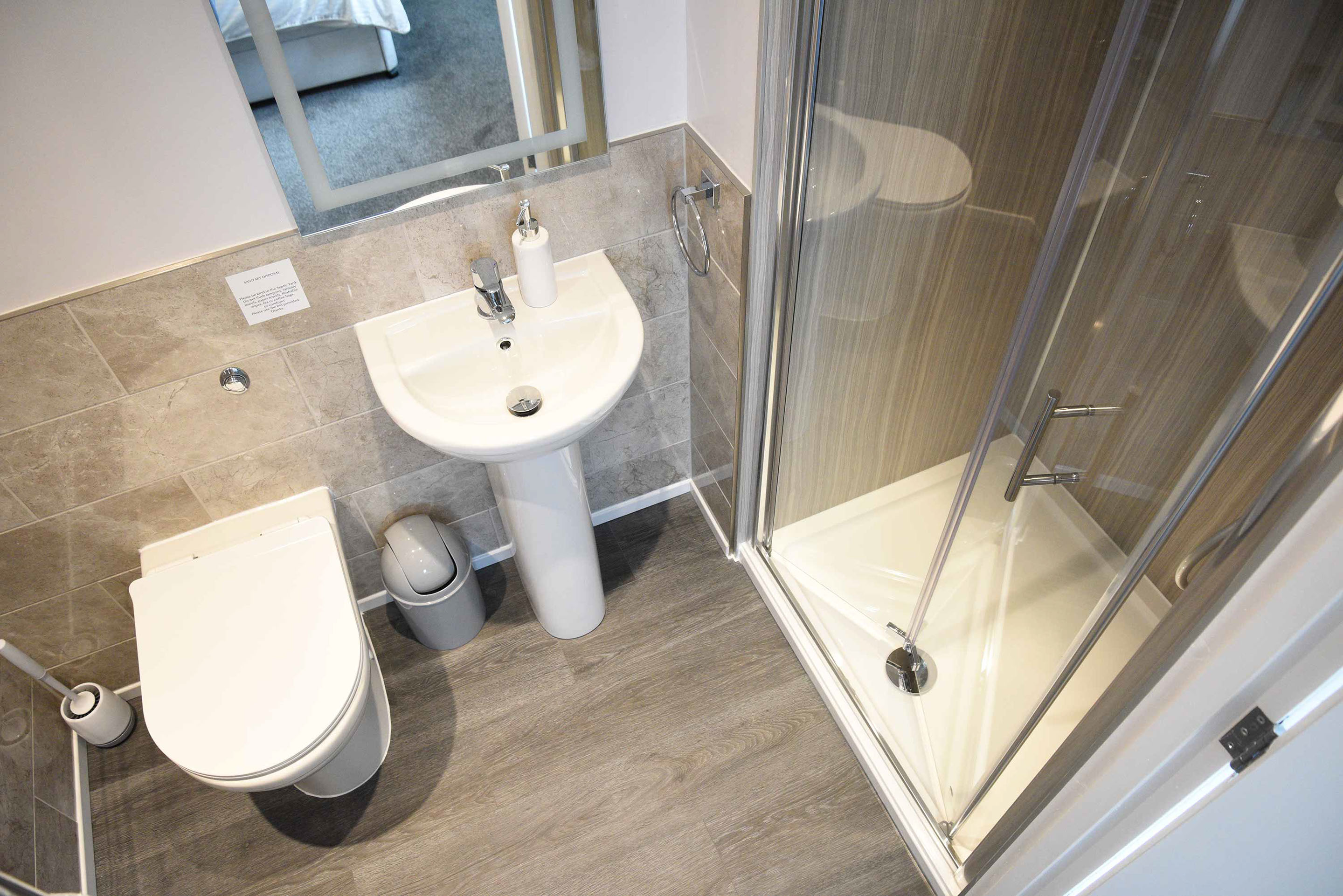 Modern en suite room at our Uig bed and breakfast